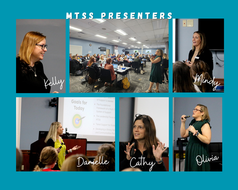 photo collage of individual ladies -5- speaking at an event