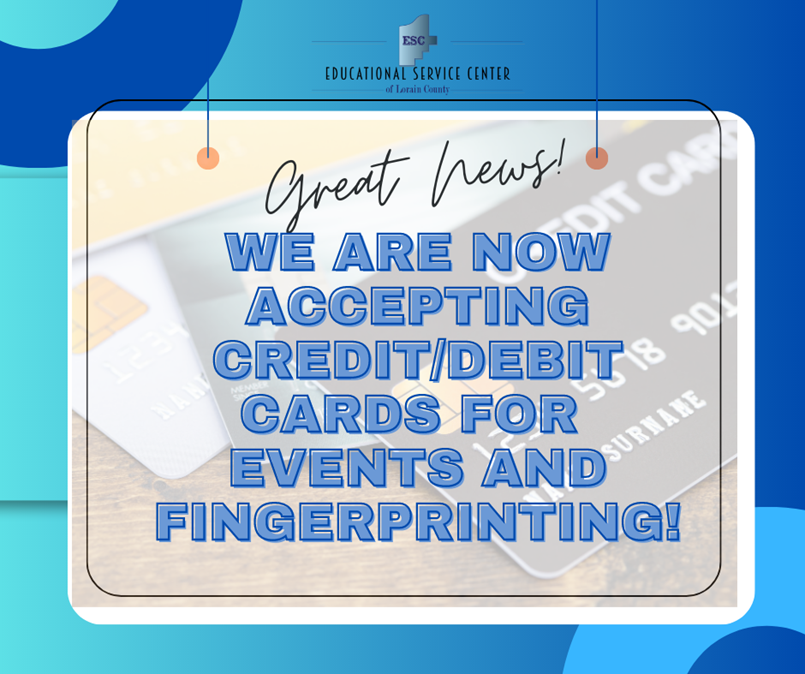 WE ARE NOW ACCEPTING CREDIT CARDS