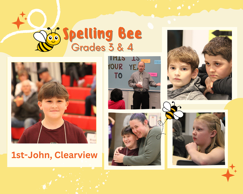 photo collage of spelling bee-participants